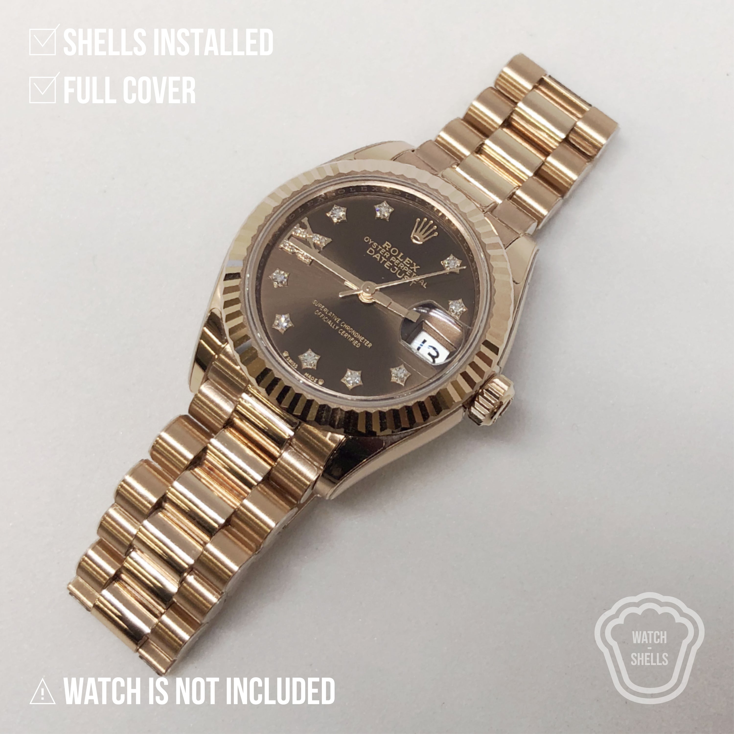 WATCHSHELL ROLEX DATEJUST 279175 28MM PRESIDENT PROTECTIVE FILM